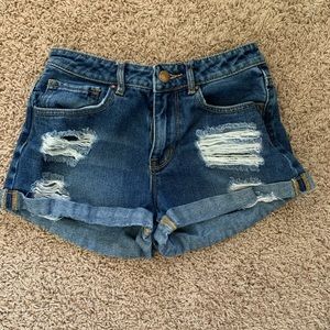 Bullhead Denim Co. High- Rise Denim Shorts